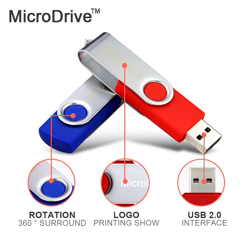 High Quality 2 In 1 Swivel OTG usb drive