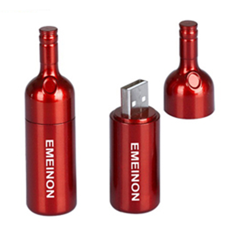 Wine bottle shape usb flash drive