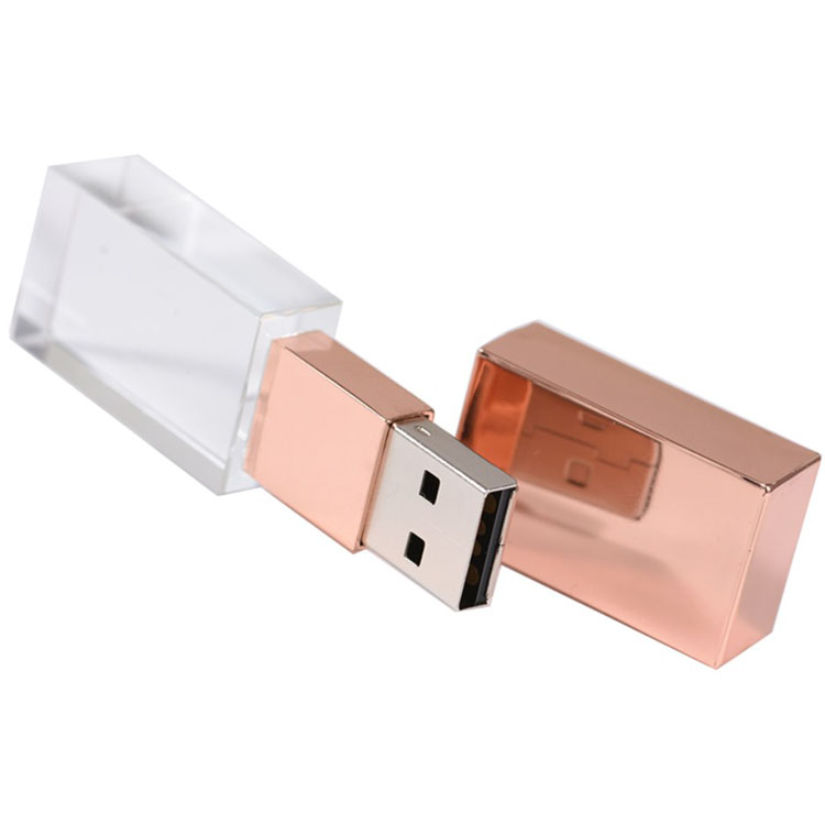 Custom LOGO Gift Crystal USB Flash Drive