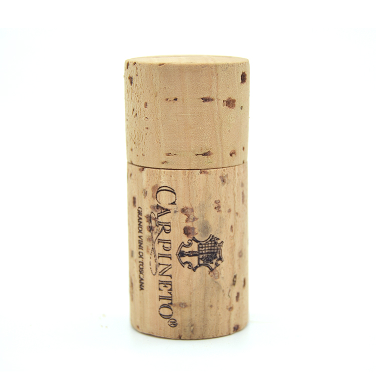 Cork shaped wooden usb flash drive